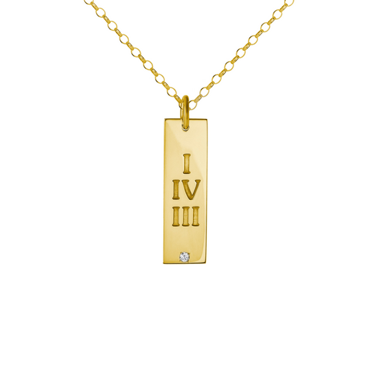 I IV III Pendant - Gold Vermeil