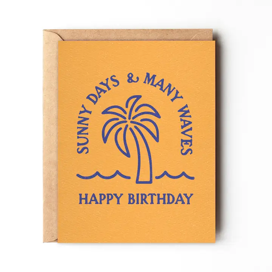 Many Waves Birthday - Greeting Card